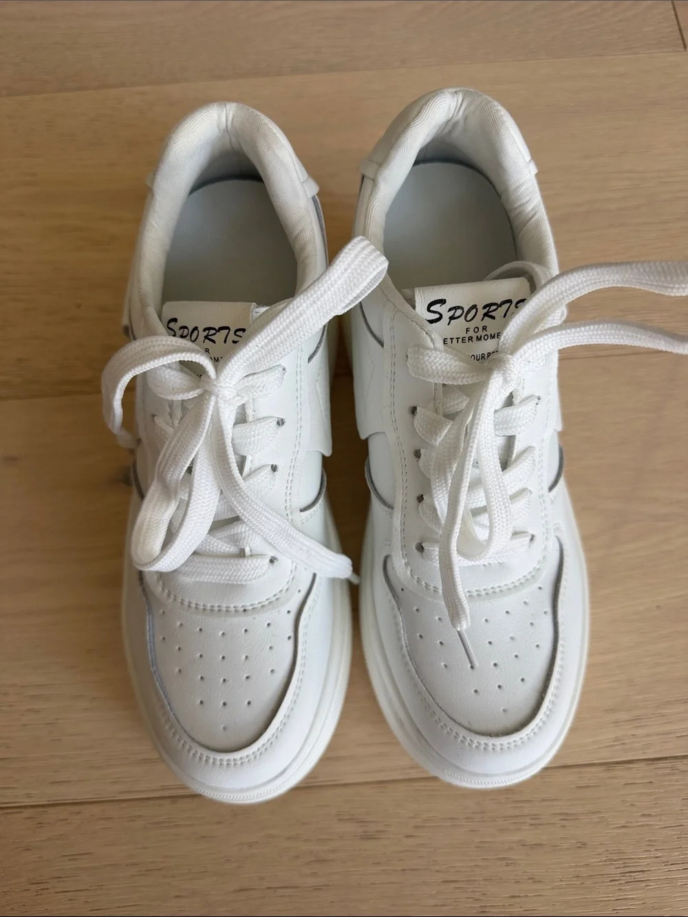 White Platform Sneakers